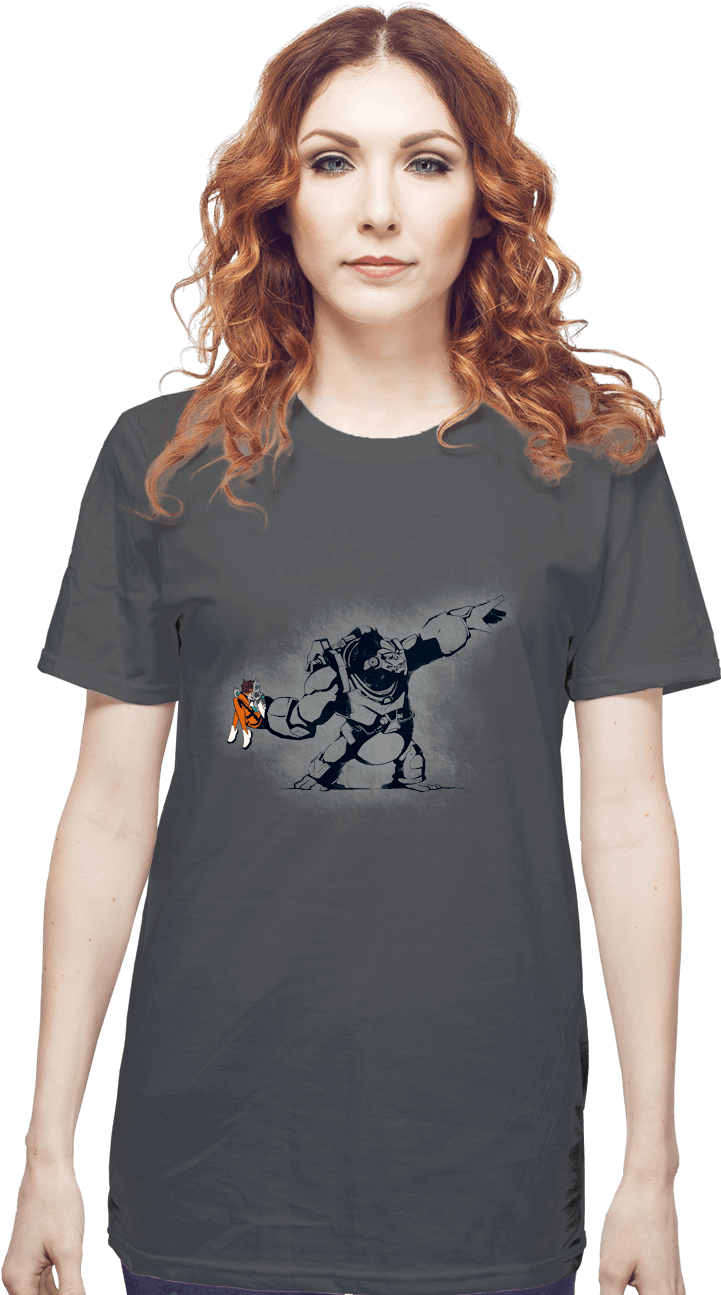 Banksy Overwatch - Shirt (930x1322), Png Download