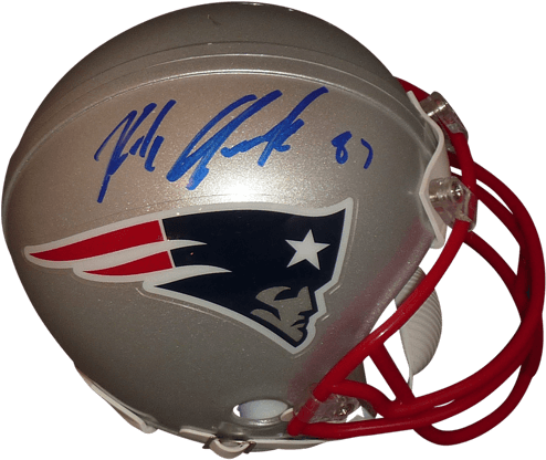 Rob Gronkowski Autographed New England Patriots Mini - New England Patriots (500x500), Png Download