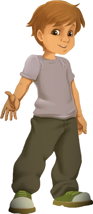 Buddy Orig - Cartoon (400x800), Png Download