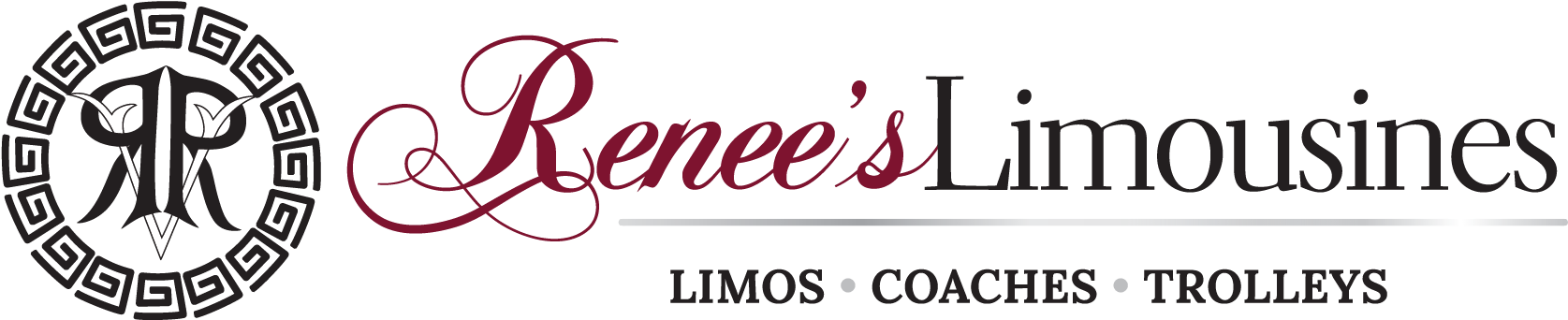 Limos, Coaches, Trolleys And Buses - Renee's Limousines (1893x492), Png Download