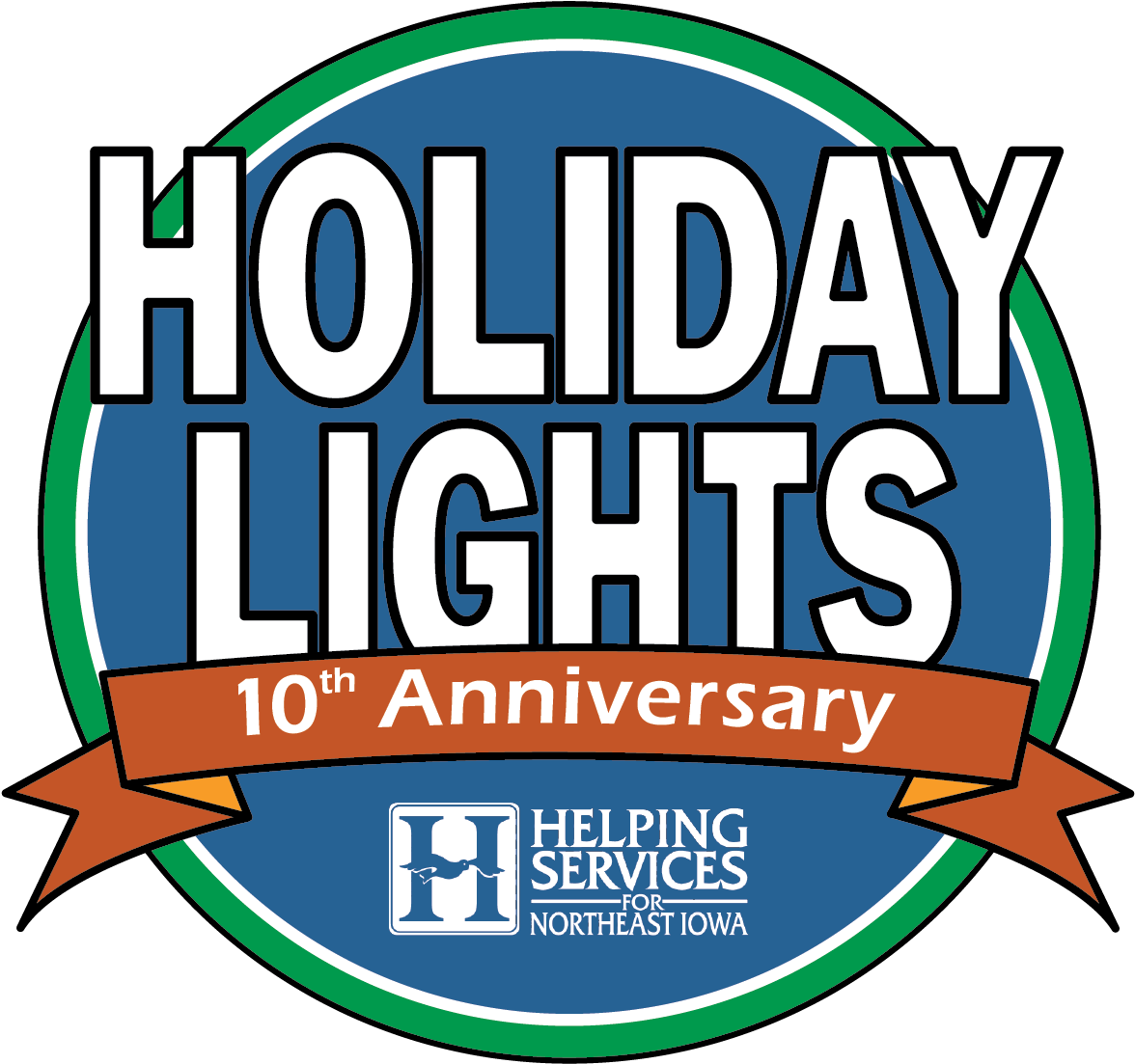 Holiday Lights 10th Annivesary-01 (1214x1214), Png Download