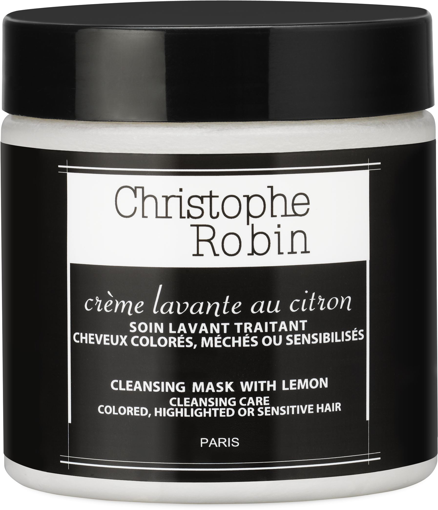 Christophe Robin Cleansing Mask With Lemon - Christophe Robin Cleansing Mask With Lemon 500ml (2152x2340), Png Download