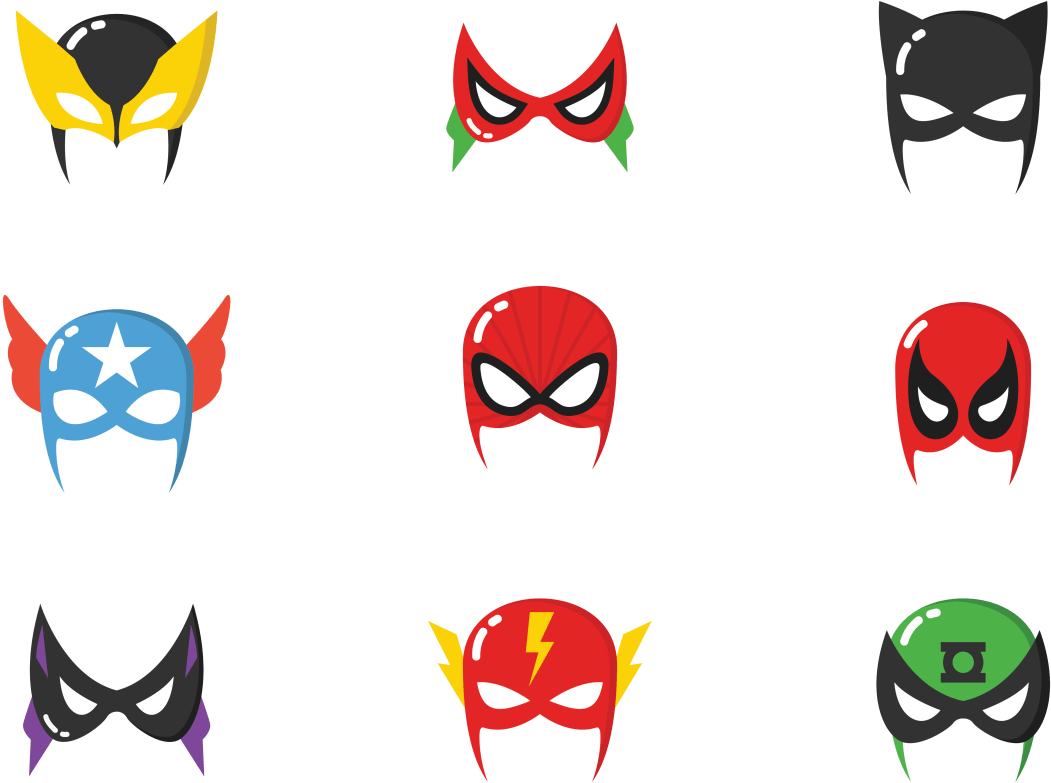 Mask Royalty Free Superhero (1400x980), Png Download