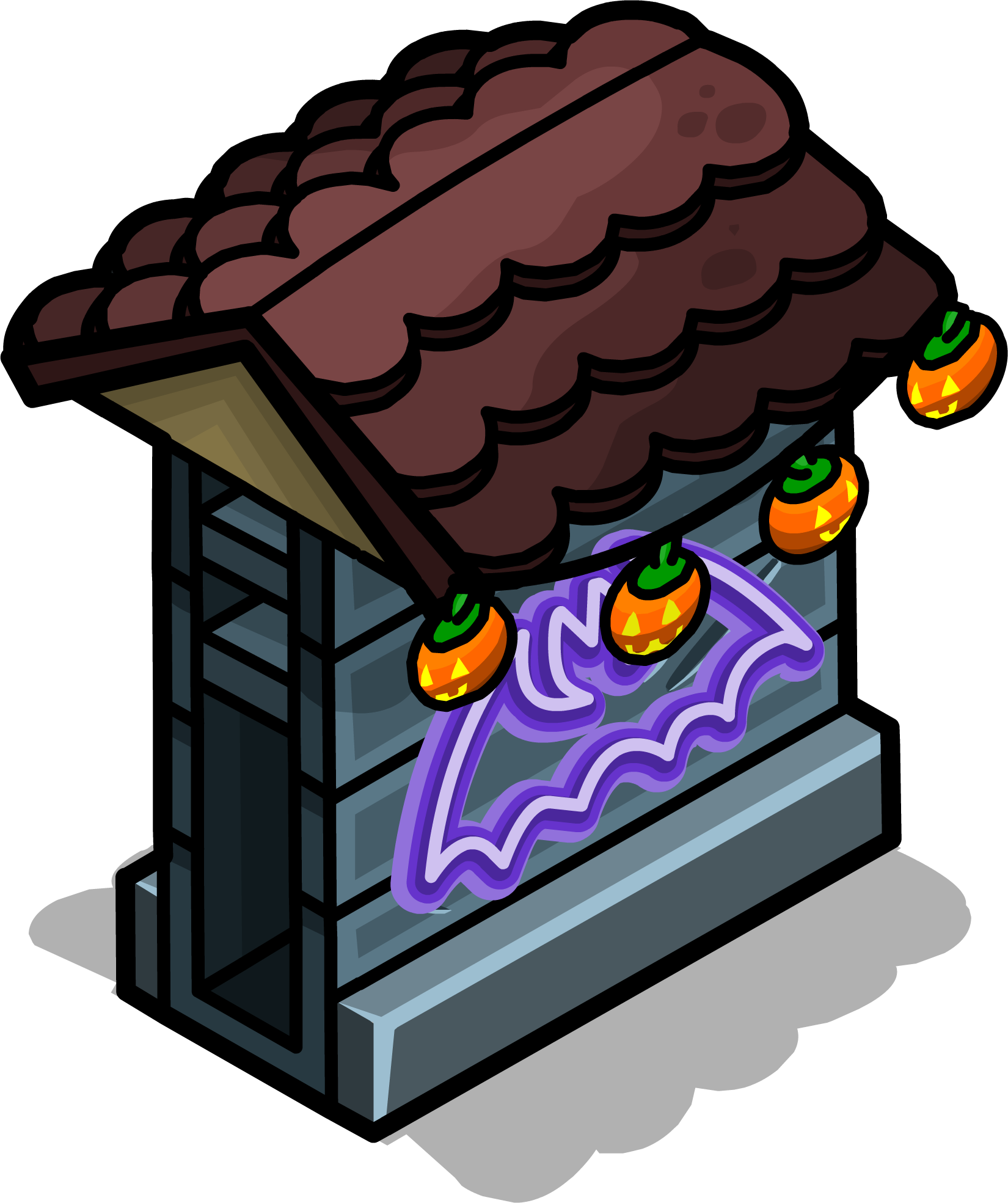 Haunted House Wall Sprite 002 - House (1650x1969), Png Download