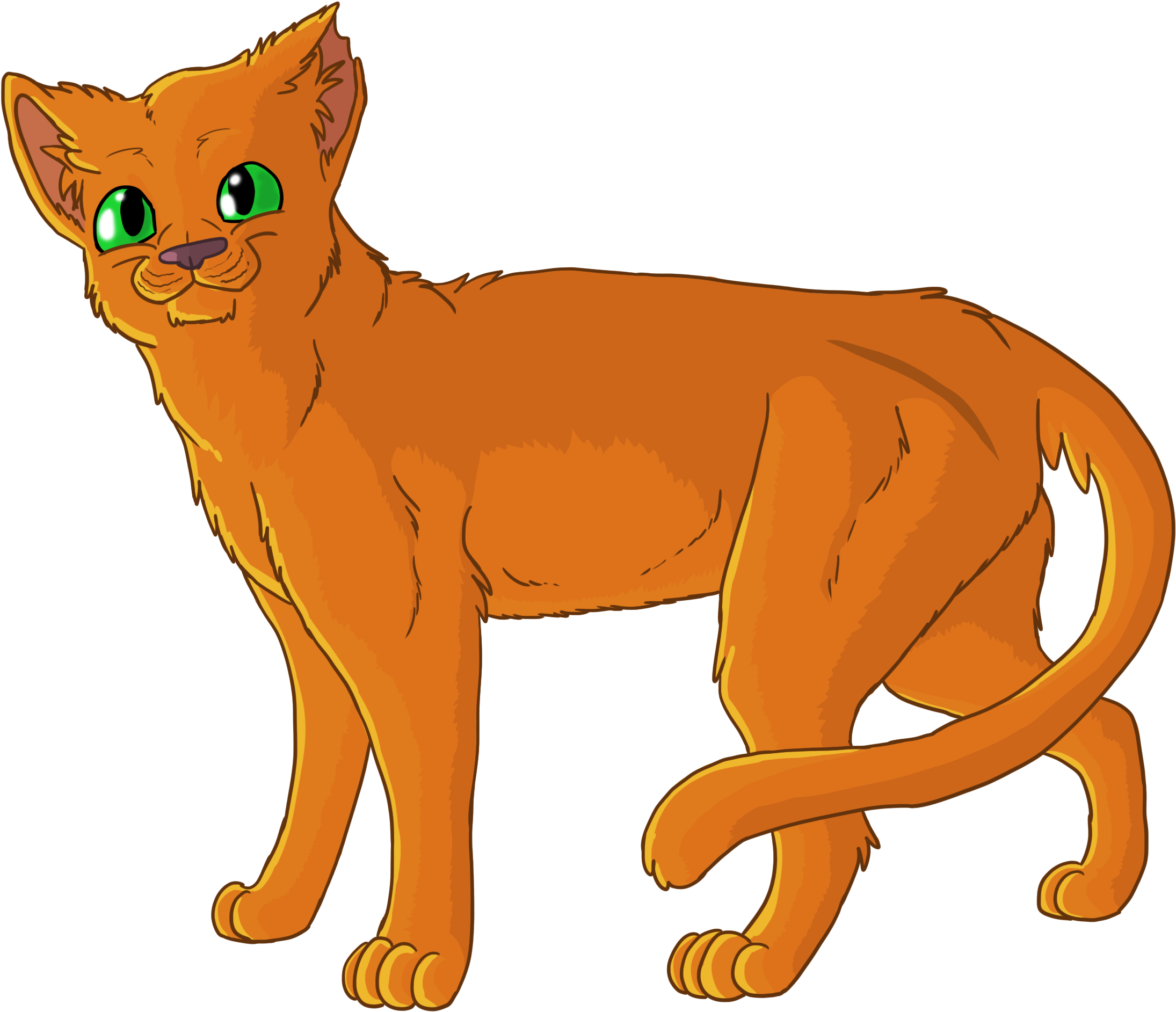 Fireheart - Fire Heart Cat Png (2500x2000), Png Download