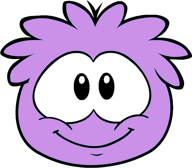 Light Purple Puffle - Water Molecule With Face (748x634), Png Download