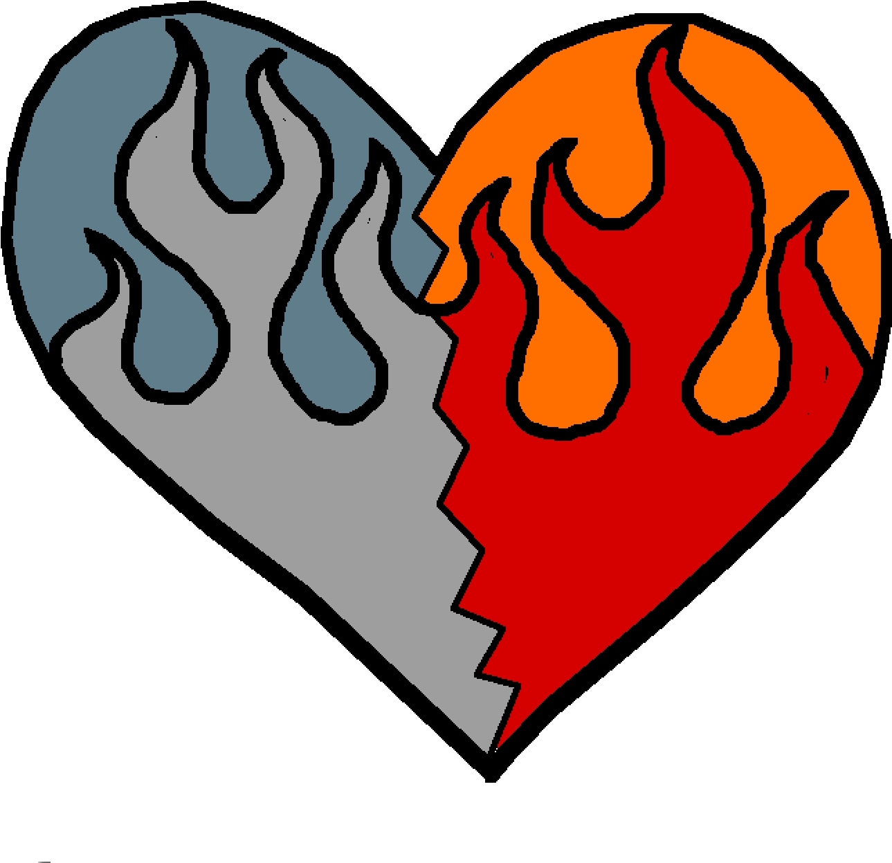 Fire Heart - Pallo (1340x1340), Png Download