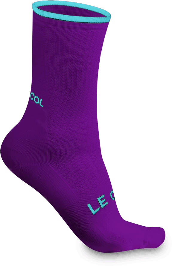 Cycling Socks Purple/light Blue - Blue (1000x1000), Png Download