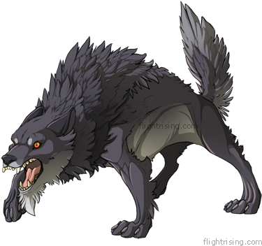 * Asteroph - Flight Rising Wolf (400x400), Png Download