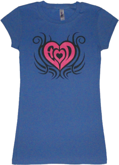 "heart Of Fire" Ladies Fitted " - Heart (600x600), Png Download