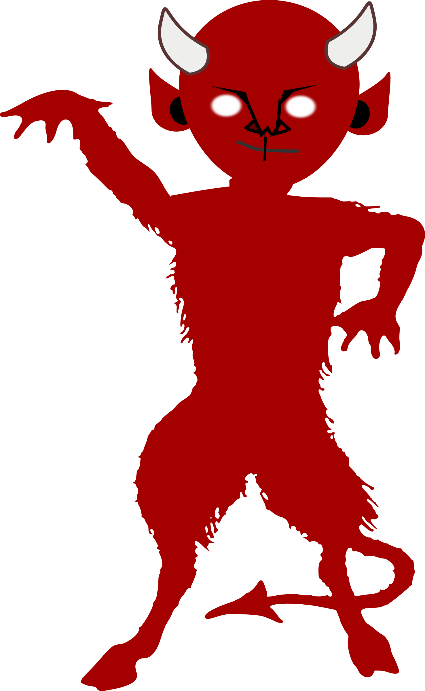 Demon Silhouette At Getdrawings - Satan Clipart (1476x2400), Png Download