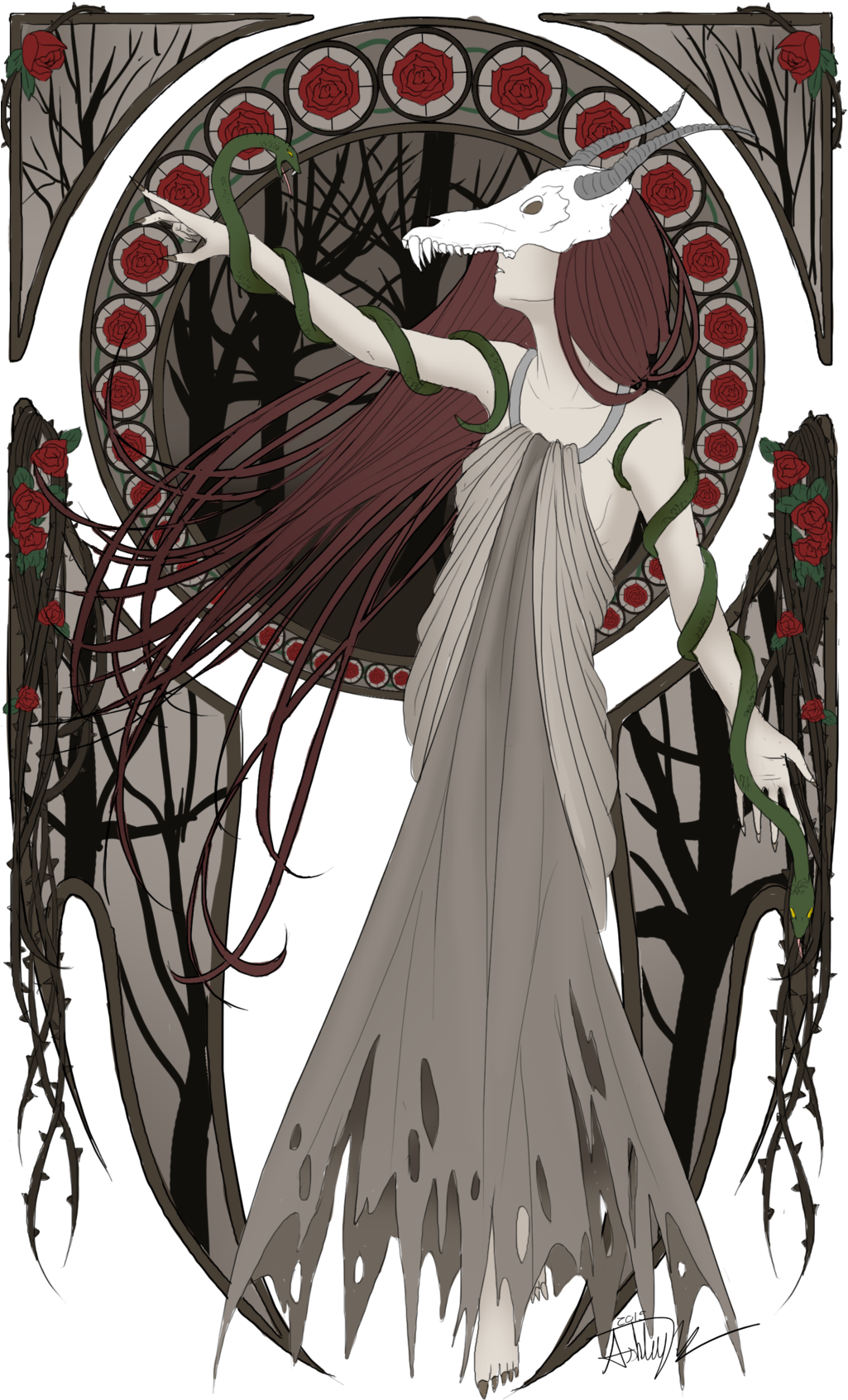 In Finnish Folklore, Ajatar Is A Spirit Known As "devil - Ajatar Mythology (1024x1728), Png Download