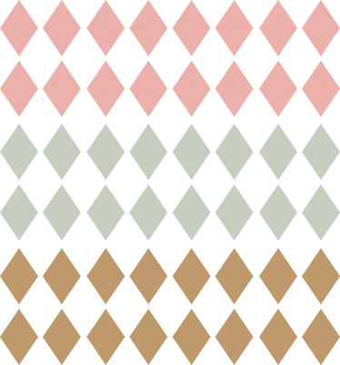 Pastel Diamond Border Sticker - Purple And Gold Stripe (374x401), Png Download