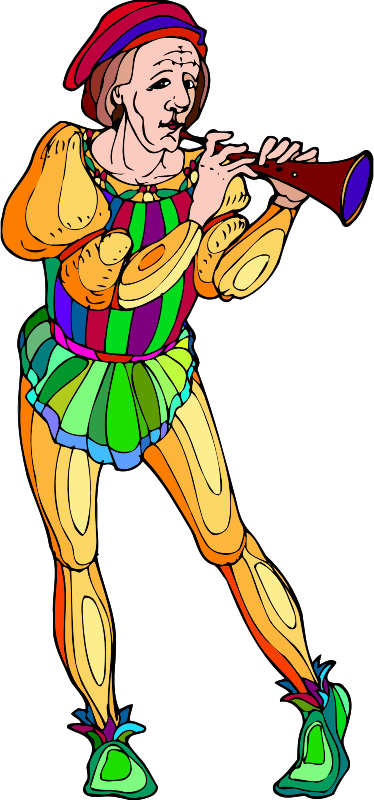 Shakespeare Clipart Transparent - Shakespeare Characters Musician 1 (374x800), Png Download