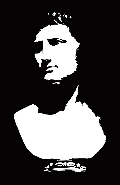 Lumen, Europe, Design, Roman, Statue, Bust, Study - Statue Bust Vector (413x640), Png Download