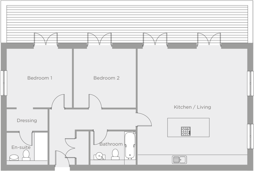 Hemingway Court Plans The Shakespeare - Court (1000x714), Png Download
