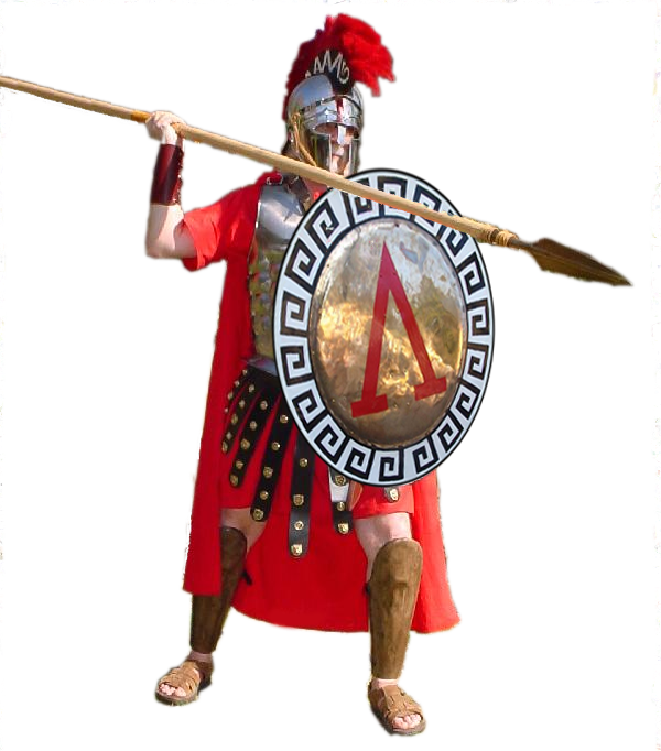 Roman Warriors Clipart Sparta - Spartan Warrior Png (600x682), Png Download