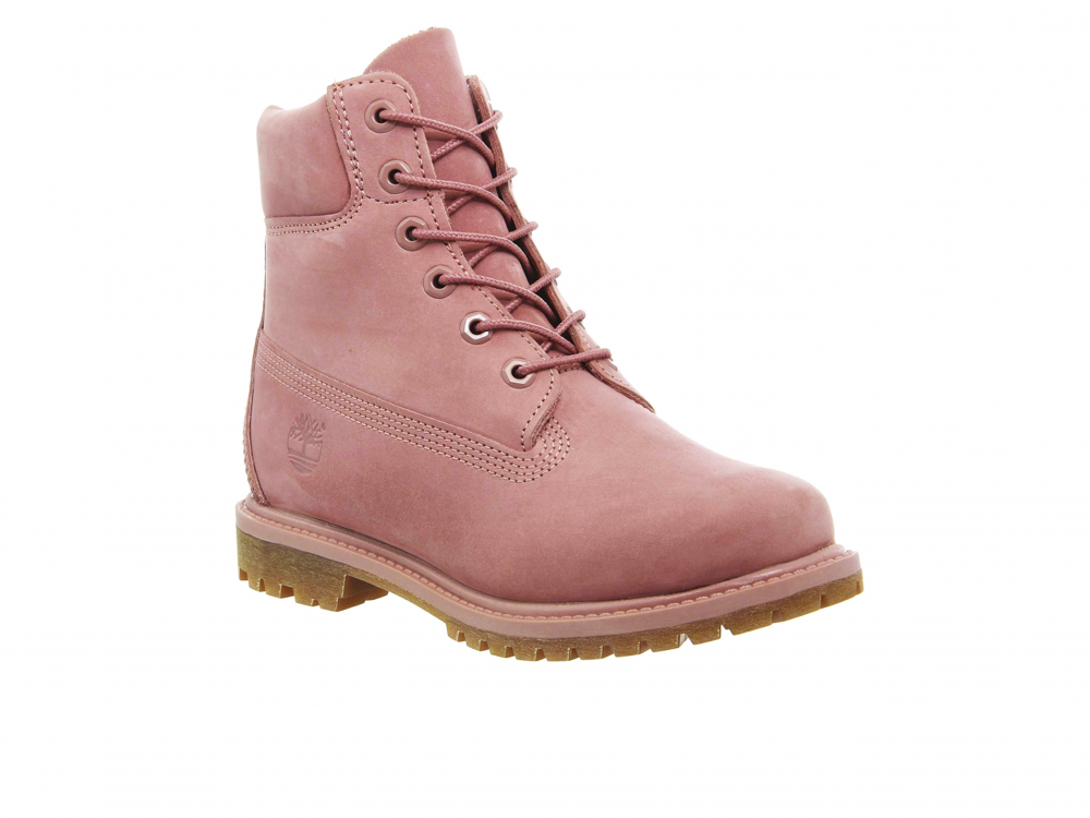 Timberland 6 Inch Pink 3 - Timberland Premium 6 Boot Grey Nubuck Emboss (1000x1000), Png Download