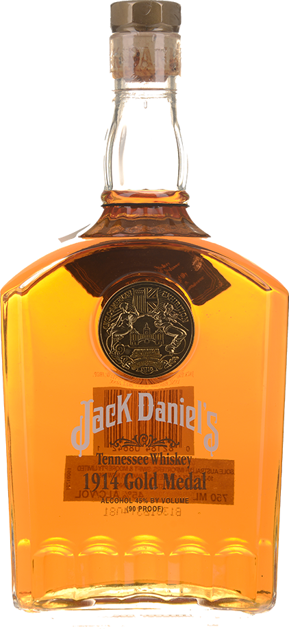 Jack Daniel's 1914 London England Gold Medal Tennessee - Tennessee Whiskey (422x916), Png Download