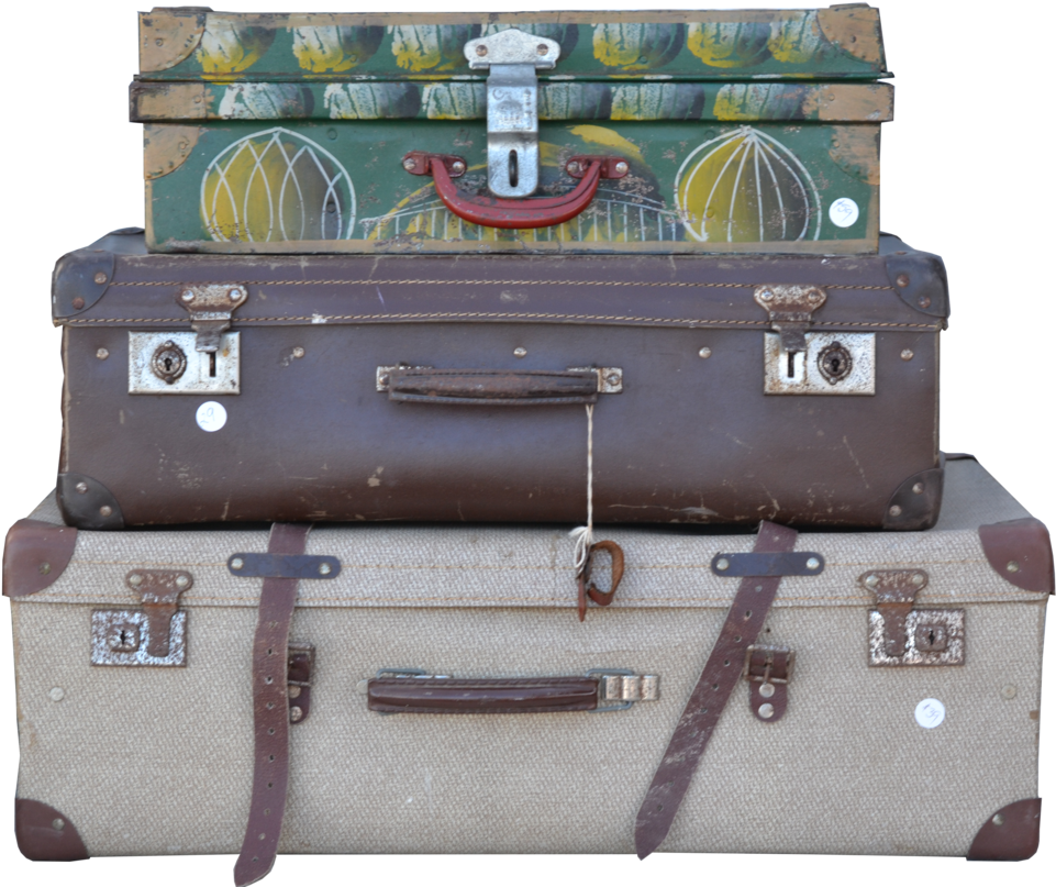 Stacked Luggage Png Transparent Stacked Luggage - Luggage Png (1024x850), Png Download