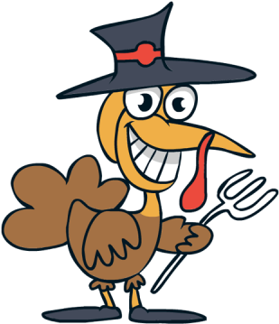 Thanksgiving Clipartaz Free Collection Clip Art Hat - Thanksgiving Day Turkey Transparent Clipart (400x420), Png Download