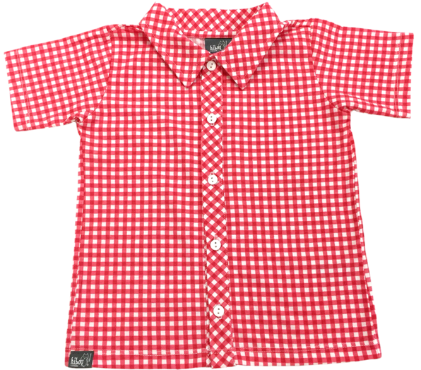 Red Gingham Party Shirt - Ctracr Rooster And Chicken Guest Towel - Red Ca. 40cm (600x600), Png Download