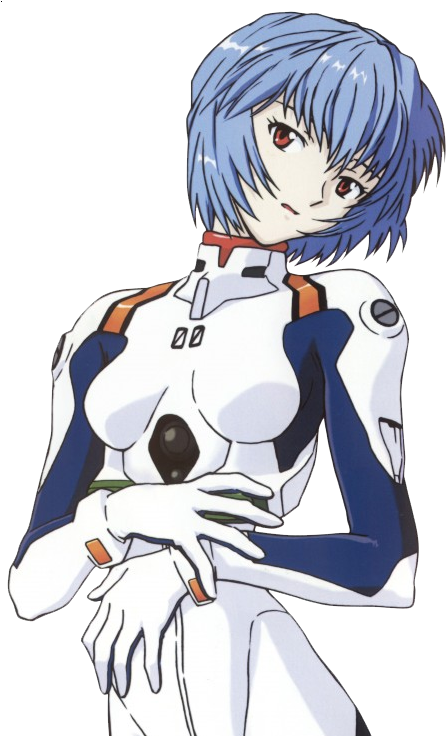 Rei Mugshot - Neon Genesis Evangelion Girl (455x735), Png Download