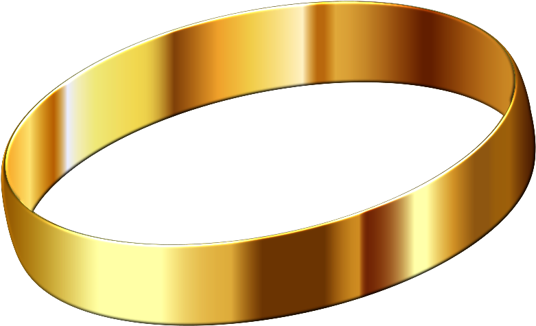 Clip Art Gold Ring (800x486), Png Download