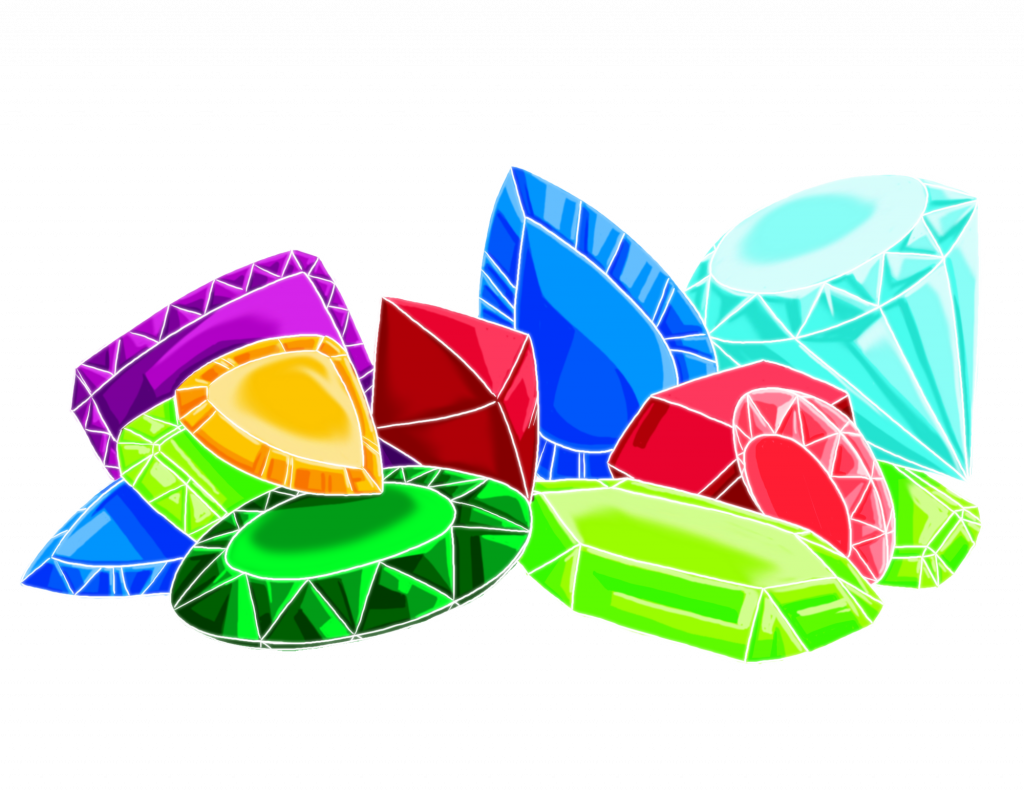 Jewel Clipart - Pile Of Jewels Clipart (1024x791), Png Download
