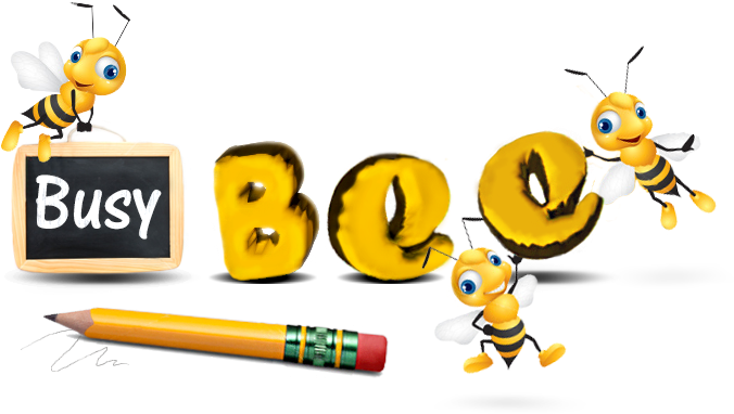Honey Bee Bumblebee Drawing Clip Art - Busy Bees Clipart (696x396), Png Download