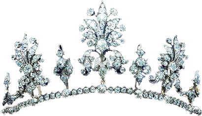 Diamond Tiara/necklace - Victorian Era (480x320), Png Download