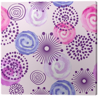 Watercolor Seamless Pattern In Purple, Lilac And Pink - Fondos Para Decorar Color Morado (400x400), Png Download