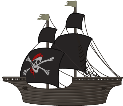 Free Pirate Ship Png Png Freeuse Library - Pirate Ship Game Asset (446x422), Png Download