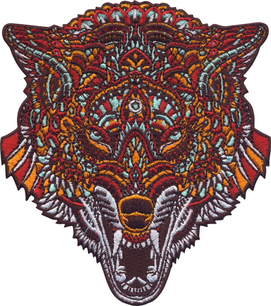 Wolf Head - Embroidered Patch (905x1023), Png Download