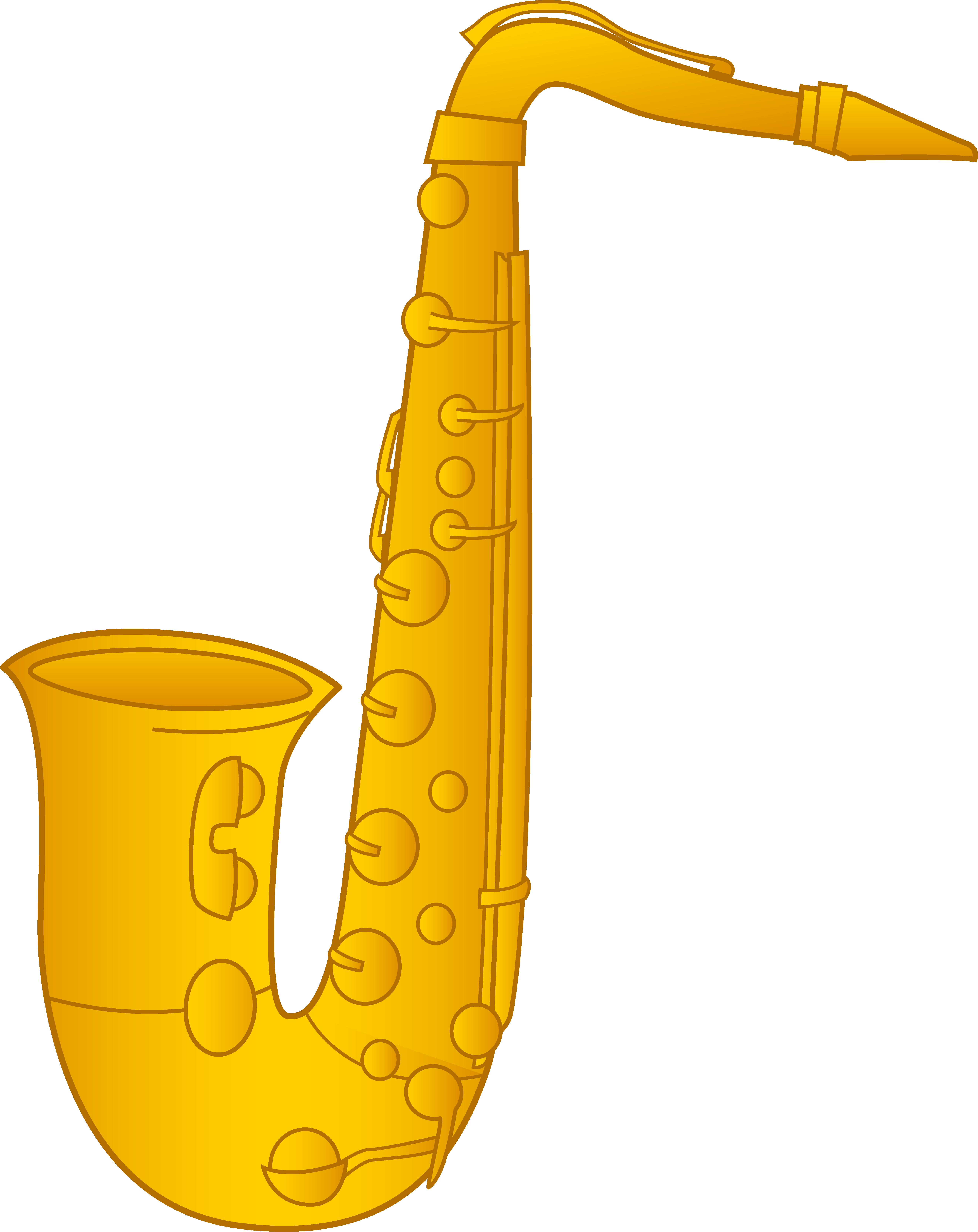 Tenor Alto Clip Art Instruments - Saxophone Clipart (5022x6322), Png Download