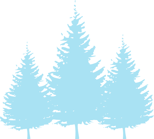 Baby Blue Trees Svg Clip Arts 600 X 541 Px (600x541), Png Download