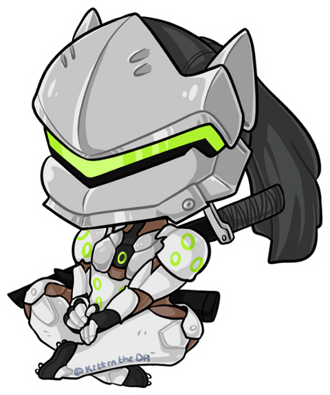 Overwatch Genji Clipart (480x574), Png Download