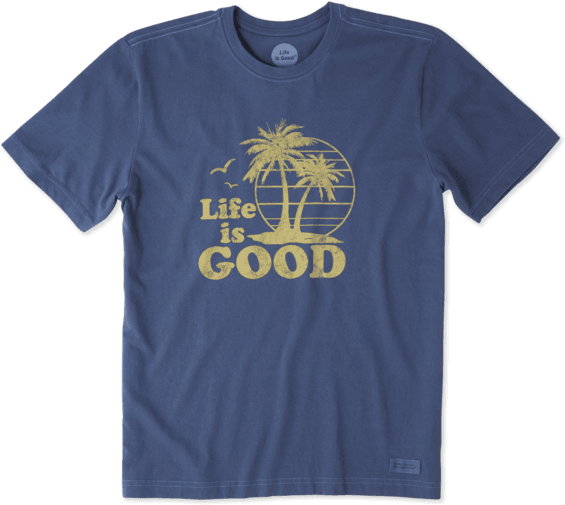 Men's Vintage Palms Crusher - T-shirt (570x570), Png Download