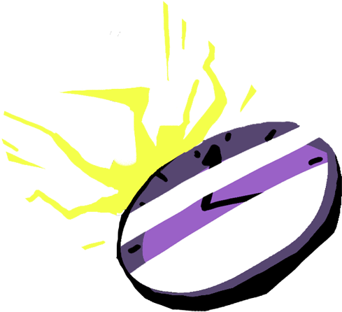 Skull Lightning (500x500), Png Download