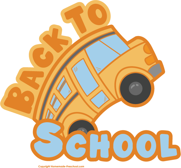 Free Back To School Clipart Clip Black And White Library - Clip Art Back To School Png (577x536), Png Download