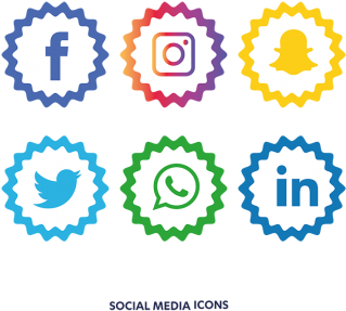 Download Social Media Icons Png Vector - Whatsapp Facebook Instagram ...
