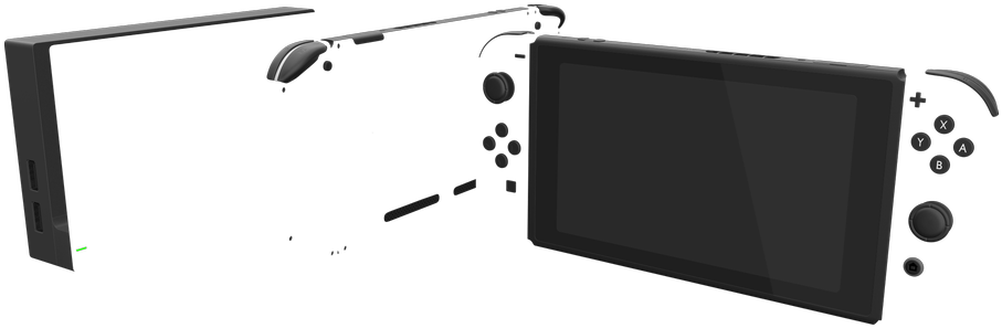 Original Nintendo Switch Painted - Nintendo Switch Custom Colors (1000x600), Png Download