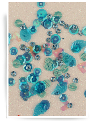 Mermaid Tale Premium Sequins - Motif (400x510), Png Download