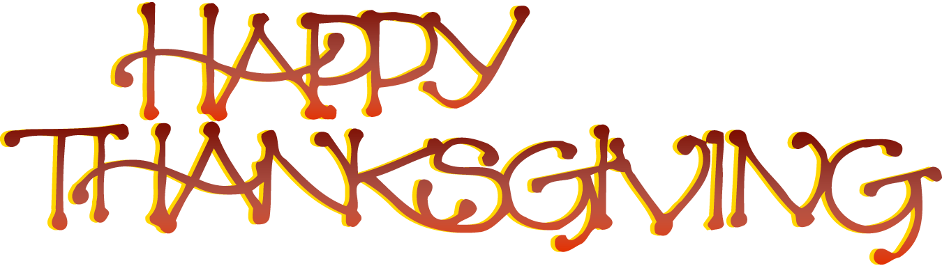 Happy Thanksgiving Words 03 - Happy Thanksgiving 2017 Banner (1350x382), Png Download