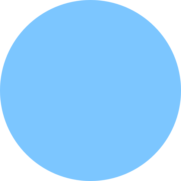 Circle Clipart Sky Blue - Clip Art Blue Circle (600x600), Png Download
