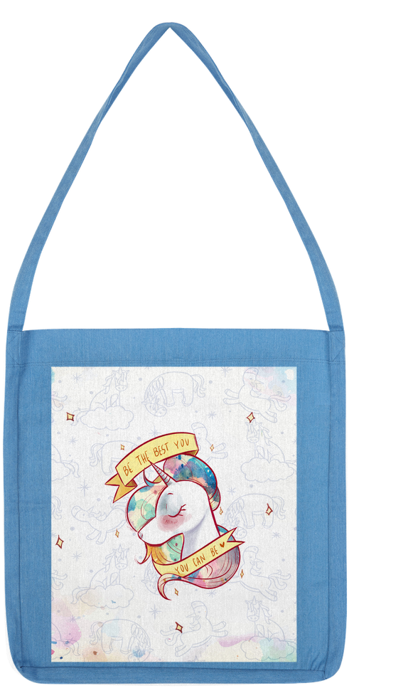 Watercolor Unicorn With Pattern ﻿classic Tote Bag - Tote Bag (1024x1024), Png Download