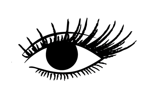 Sexy Cateye Lash - Eye With Lash Png (500x334), Png Download