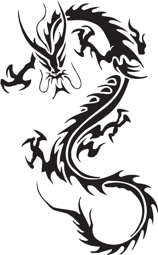 Chinese Dragon Png By Znaiguang - Dragon Tattoo Transparent Background (550x890), Png Download