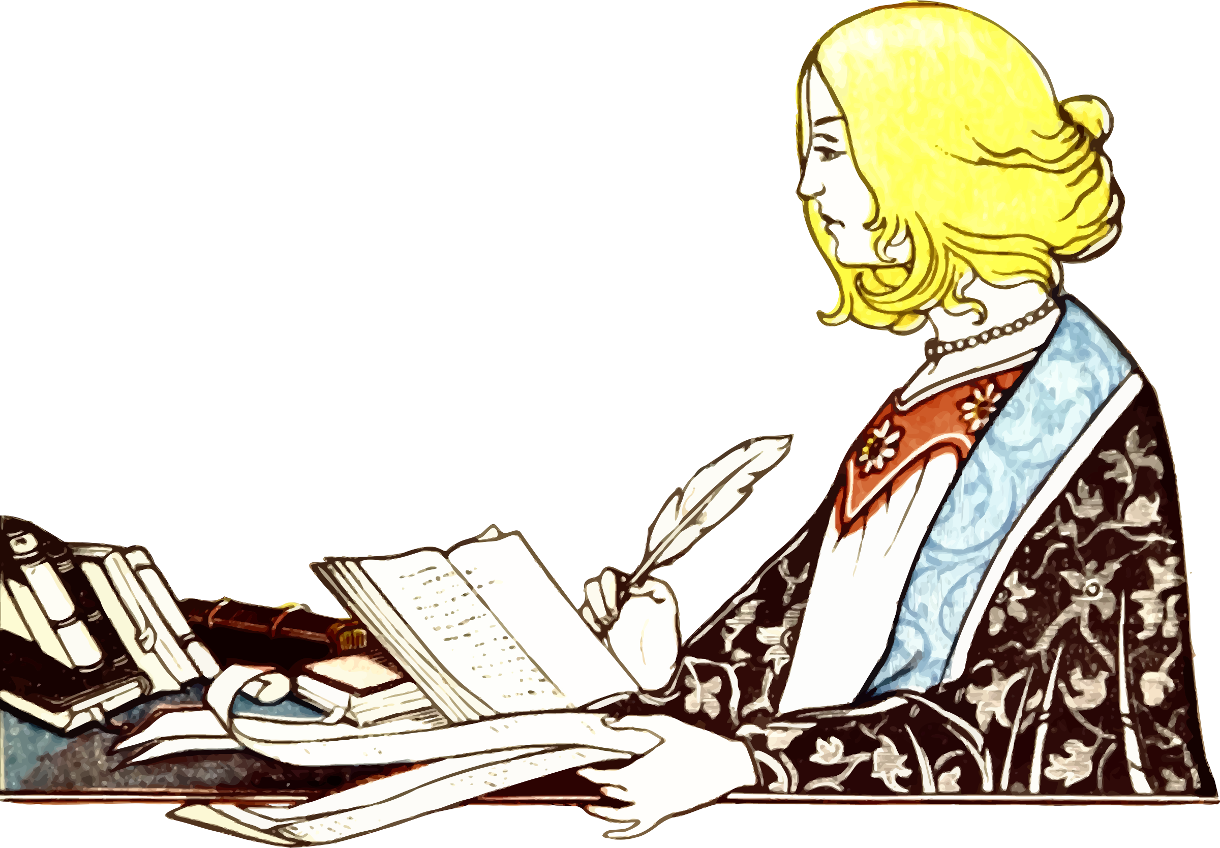 Writer Png Transparent Library - Writer Clipart (2400x1668), Png Download