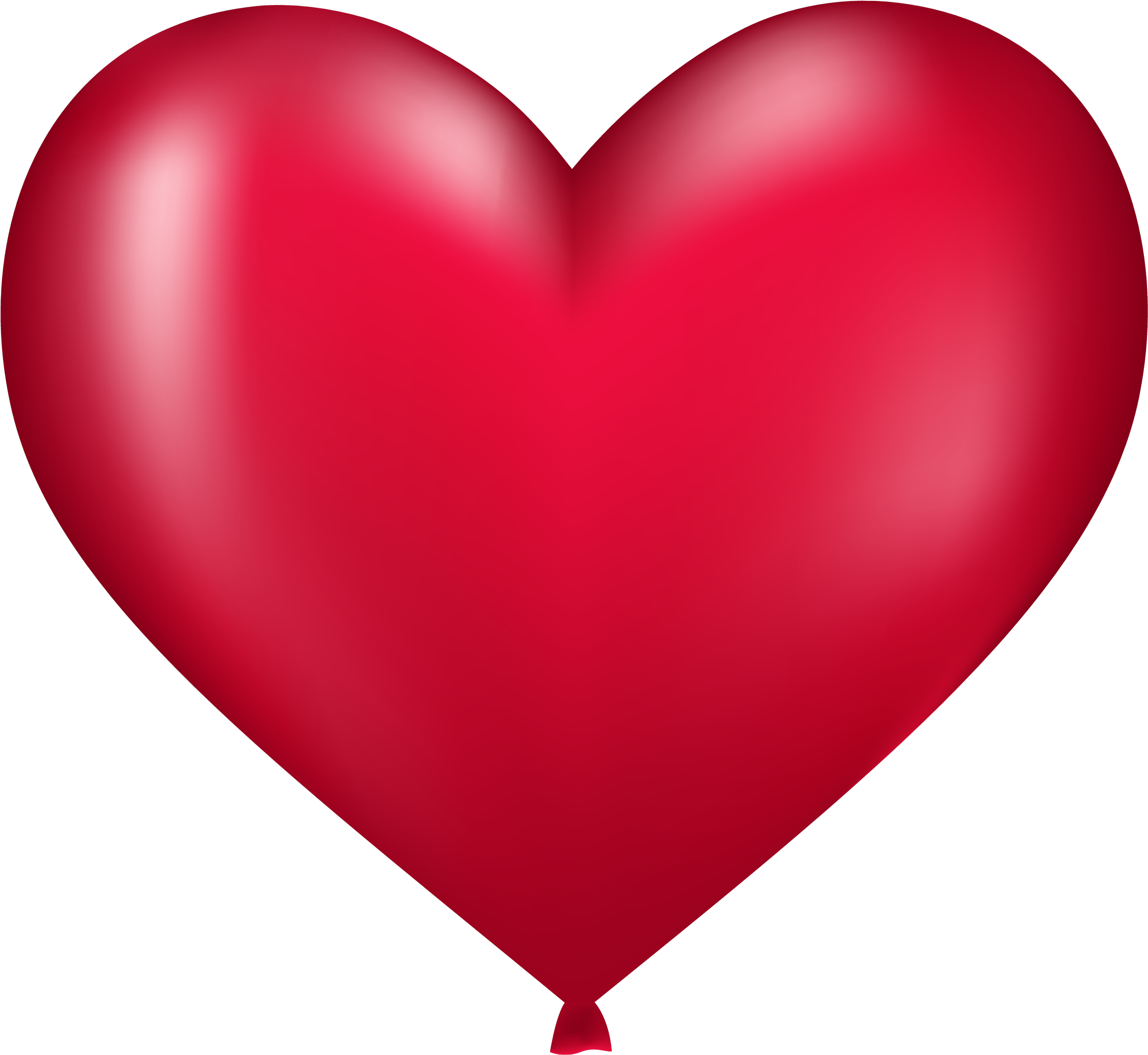 Heart Shaped Balloon Png Image - عکس بادکنک قرمز Png (500x477), Png Download